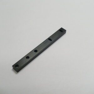 A black Mounting Bar with holes for screws