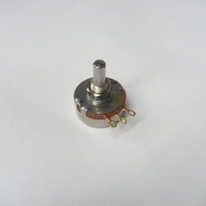 Rotary potentiometer on white background